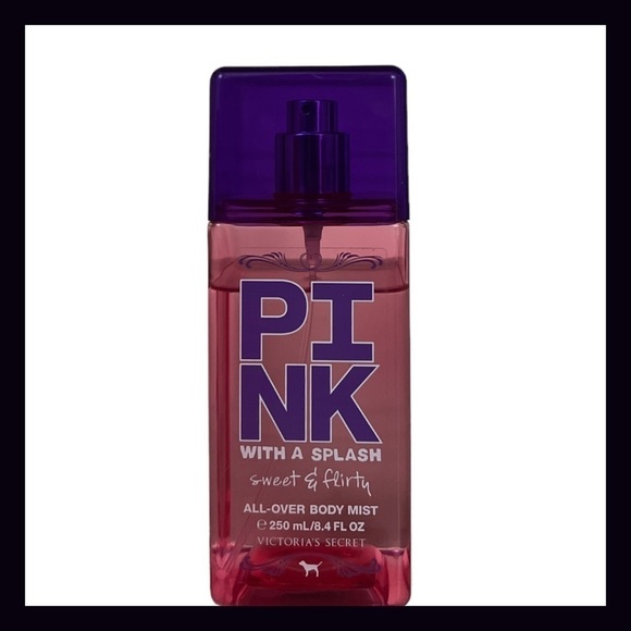 Victoria’s Secret Pink With A Splash Sweet & Flirty Body Mist 8.4 FL OZ - Picture 2 of 3